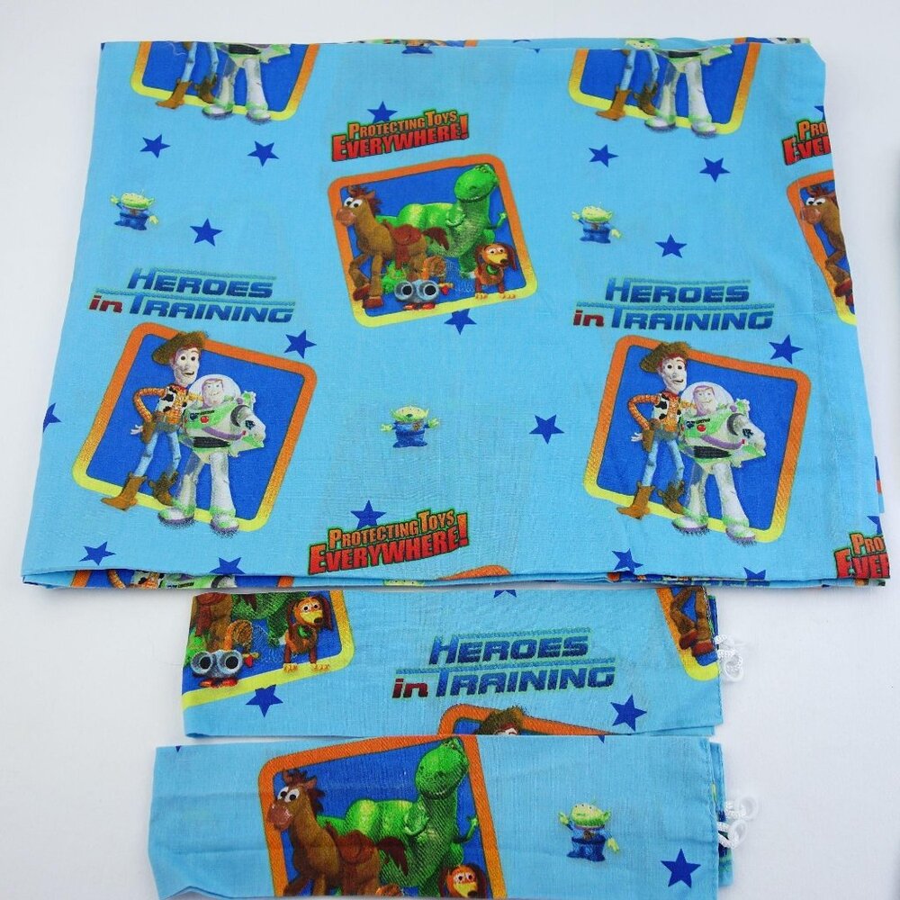 Vintage Disney Toy Story Pair‎ of Drapes w/ Tiebacks 42"x 63" Fabric or Crafts